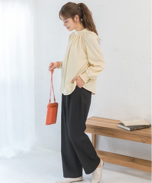 「ad thie」 長袖ブラウス LARGE オフホワイト レディース_画像7