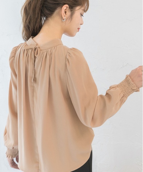 「ad thie」 長袖ブラウス LARGE オフホワイト レディース_画像9
