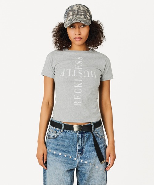 BEEDEN tシャツ 半袖 SPRAY PRINT CROSS TEE レディース : ZOZOTOWN 