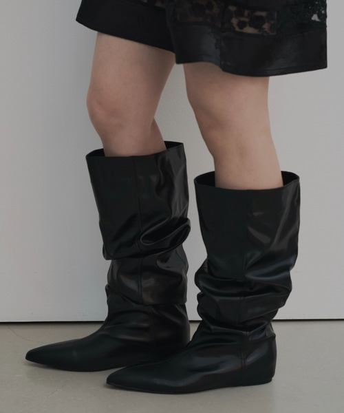 Heather（ヘザー） ロングブーツ M ブラック レディース : ZOZOTOWN