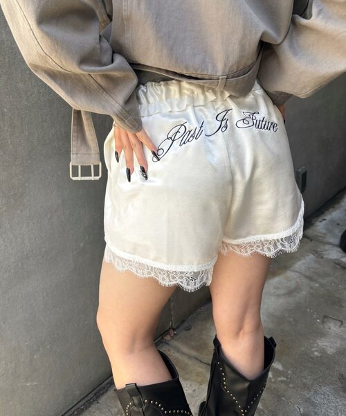 「WHO'S WHO gallery」 ハーフパンツ FREE オフホワイト レディース_画像7