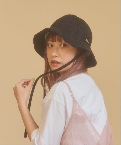 「kaorinomori」 ハット M/57.5cm ブルー レディース_画像2