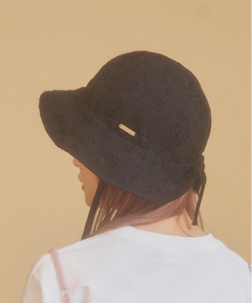 「kaorinomori」 ハット M/57.5cm ブルー レディース_画像4