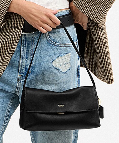 コーチ F15171 シグネチャー ターンロック 2WAY ショルダーバッグ 黒 COACH（コーチ） ショルダーバッグ バッグ チェルシー ショルダー