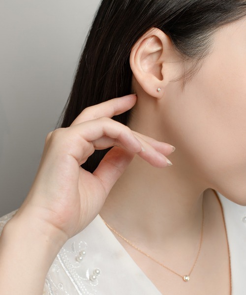 ESTELLE（エステール） ピアス K18 イエローゴールド ダイヤモンド