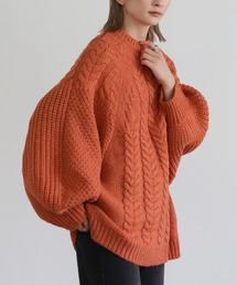 select MOCA  ヘリンボーンドルマンオーバーニット select MOCA（セレクトモカ）の「ヘリンボーンドルマンオーバー