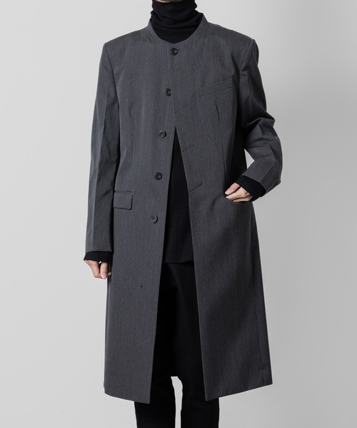 うさと　メンズ　ノーカラージャケット ATO ジャケット ノーカラージャケット CLASSIC WOOL NO-COLLAR