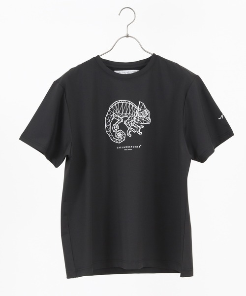 tシャツ Tシャツ mt7580-プリント半袖TEE-ジオメトリック カメレオン 