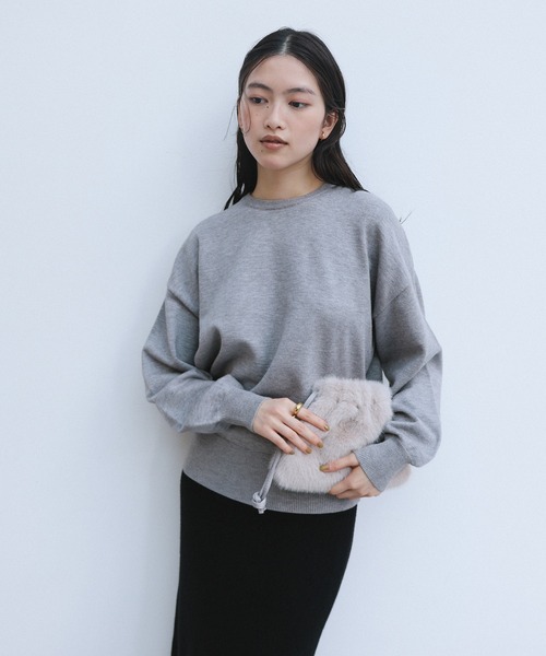 andme（アンドミー） ニット セーター 「新色追加」クルーネック無地