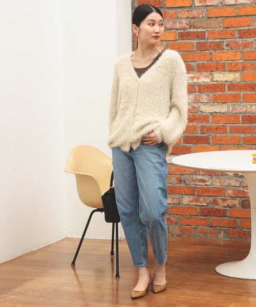 BEAMS HEART カーディガン 「新色追加」フェザーヤーン