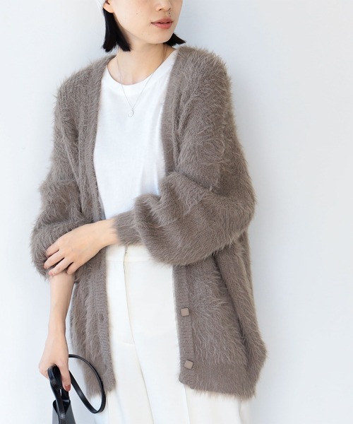 BEAMS モヘアカーディガン BEAMS PLUS（ビームス プラス）Cardigan Stretch Mohair