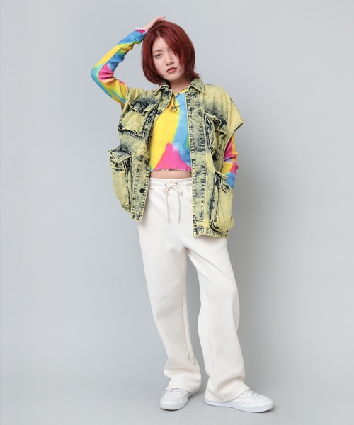 tシャツ M2105 タイダイリブロンＴ レディース RNA tシャツ M2105 タイダイリブロンT レディース : ZOZOTOWN