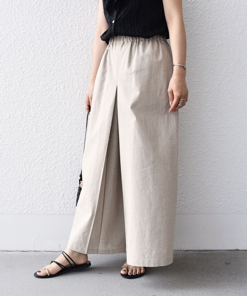 新品未使用　SHIPS.me: タックキュロットパンツ SHIPS.me パンツ 「ZOZO限定」SHIPS.me:ストレッチ タック