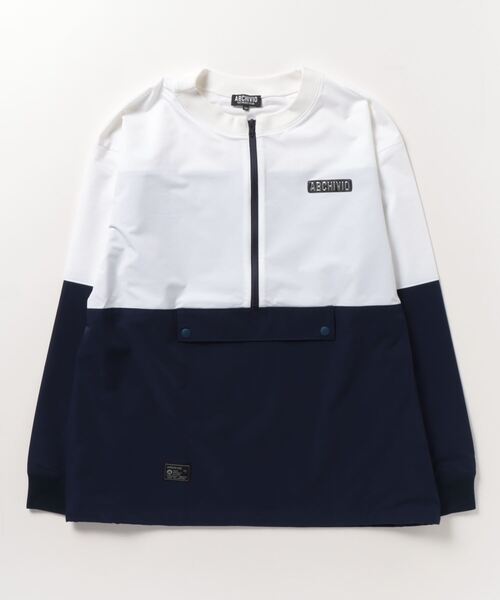 ARCHIVIO 春夏プルオーバーブルゾン archivio（アルチビオ） ブルゾン アウター 「MENS」ノーカラー プル