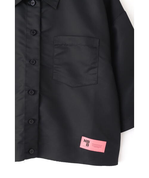 NBB WEEKEND シャツ ブラウス 「NBB WEEKEND」ナイロンBIGシャツ