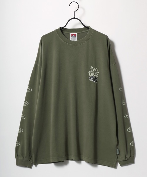 BEN DAVIS（ベンデイビス） tシャツ Tシャツ OVERDYE L/S TEE/オーバー