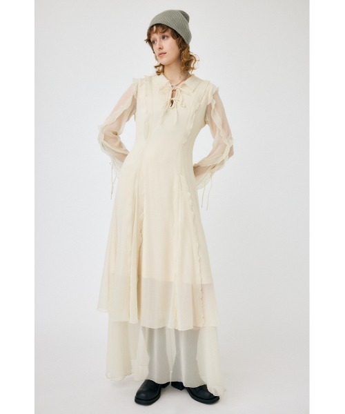MOUSSY（マウジー） ワンピース CHIFFON MELLOW MAXI ドレス