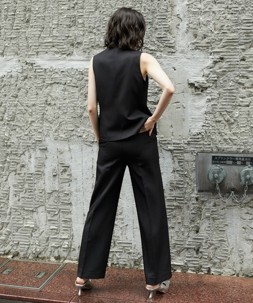SMILE ORCHID セットアップ Vネックジレ＆セミワイドパンツ