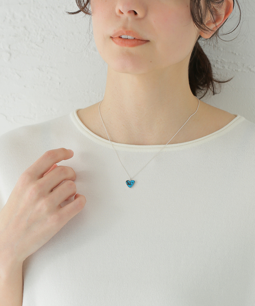 FRAMeWORK ネックレス 「PREEK/プリーク」rough heart turquoise 