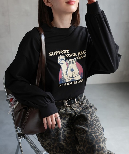 katie♡HEART LOGO long tee 袖ロゴロンT ピンク Katie♡ HEART LOGO long tee ロンT ピンク