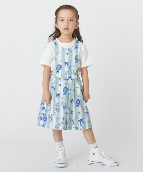 HAKKA KIDS（ハッカキッズ） ワンピース フラワーリボンストライプ 