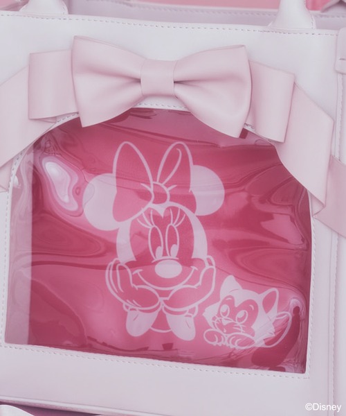 ☆Disney☆ミニーちゃん ピンクのリボンと花 クロスボディパック Disney ショルダーバッグ バッグ 「新色追加！」ミニー