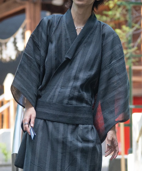 Ellno Loset 浴衣 セット 黒 レディース メンズ ユニセックス Ellno Loset（エルノロゼット）の「アソート浴衣3点セット【浴衣