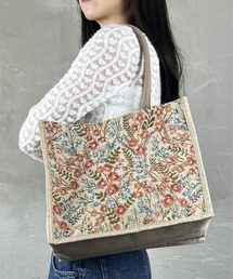 トートバッグ A4サイズ 花柄 大きめトート サブバッグ エコバッグ