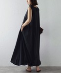 uvカット ワンピース 夏 裾バルーン撥水ノー...の詳細画像5