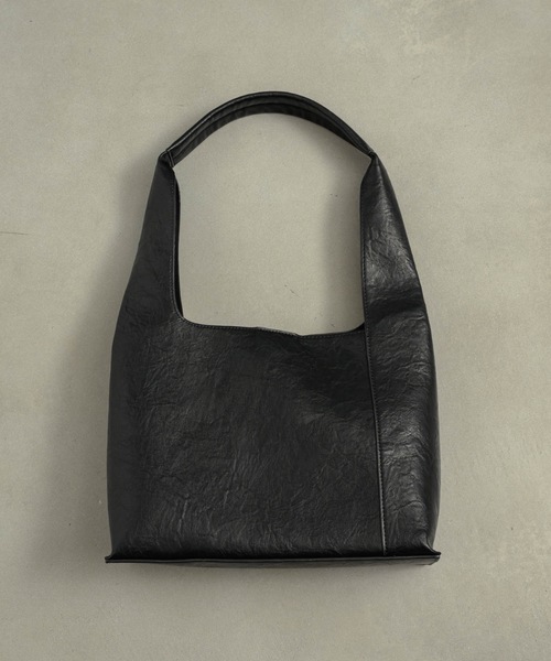 NEUNA（ヌナ） ハンドバッグ ニュアンスフェイクレザースクエアバッグ