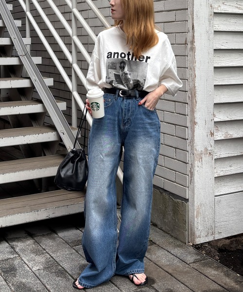 I-SOOK（アイスー） tシャツ 半袖 anotherプリントTシャツ