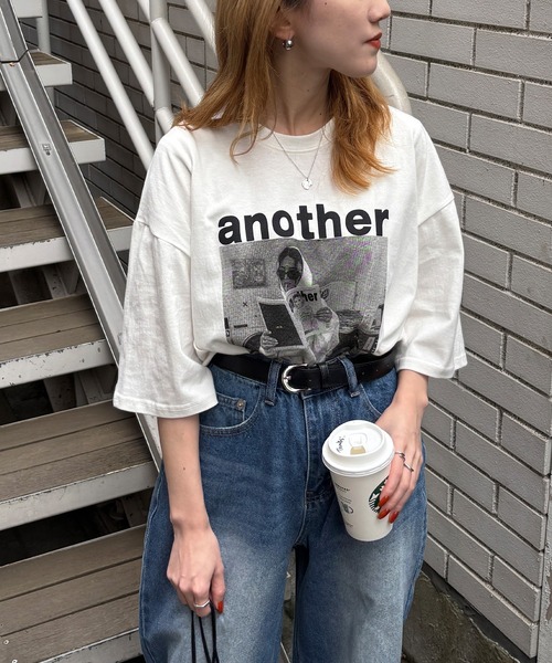 I-SOOK（アイスー） tシャツ anotherプリントTシャツ(chiicaselect