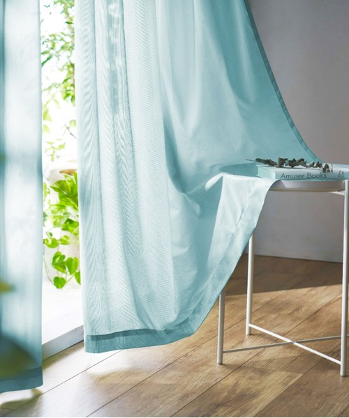 iellio 家具 カラーレースカーテン 2枚組 : ZOZOTOWN Yahoo!店 - 通販