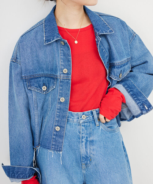 【MILLER/ミラー】SLOBE別注 SHEER RIB クルーネック　ピンク MILLER/ミラー】SLOBE別注 SHEER RIB クルーネック ピンク