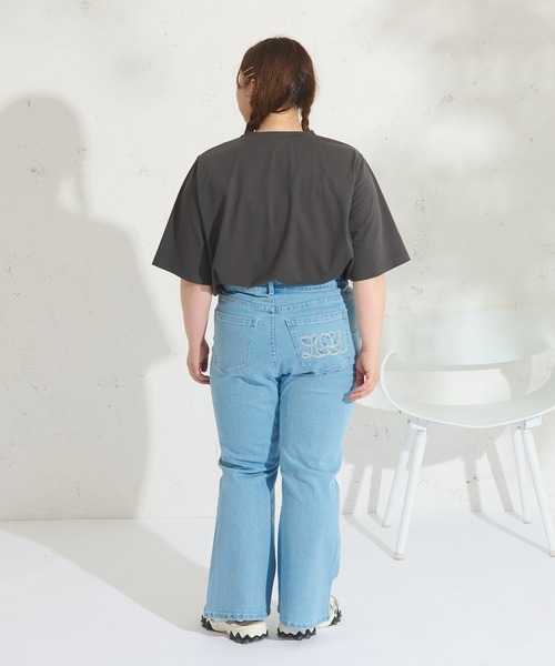 elyoya フレアデニム STANDARD WARDROBE フレアパンツ セットアップ可【モトーラ世