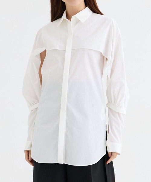ブラウス シャツ 「GURTWEIN/ガーウィン」iconic bat sleeve shirt/レイヤードスリーブブラウス レディース