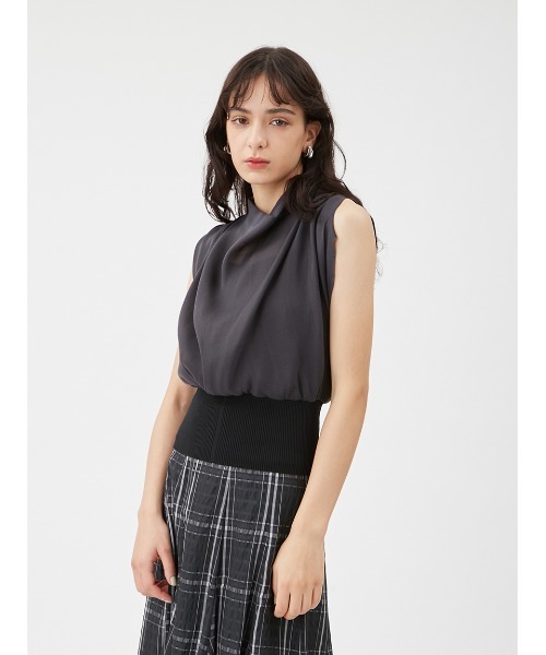 「FRAY I.D」 ノースリーブブラウス ONE SIZE ブラック レディース FRAY I.D 「FRAY I.D」 ノースリーブブラウス ONE SIZE ブラック