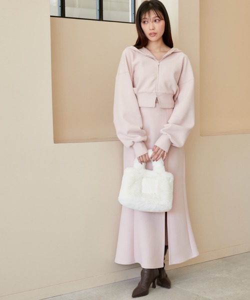 SNIDEL ワンピース 「WEB限定サイズあり」SustainableスウェットSETUP 