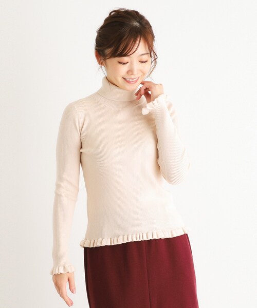 LAURA ASHLEY（ローラアシュレイ） ニット セーター リブタートル