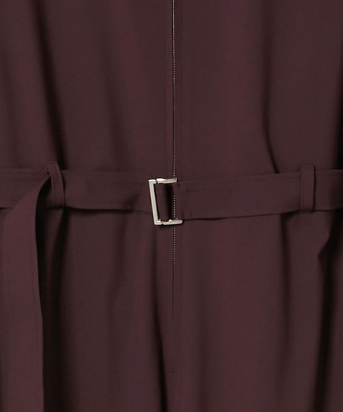 新品【LE CIEL BLEU】Belted Jumpsuit オールインワン LE CIEL BLEU オールインワン フロントジップジャンプスーツ