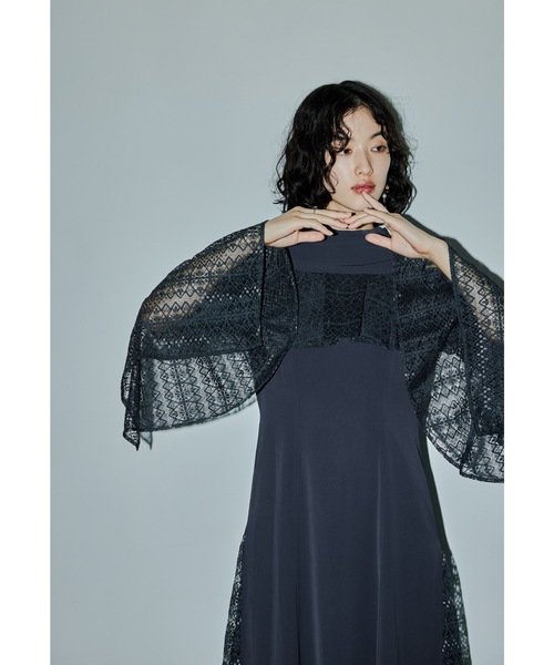 bell sleeve dress niana オフショルダーマーメイド niana（ニアナ） ドレス スリーブスリットマーメイドドレス スリット