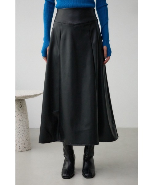 AZUL BY MOUSSY（アズールバイマウジー） スカート レザーフレア