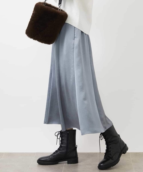 MICHEL KLEIN（ミッシェルクラン） スカート ヴィンテージサテン