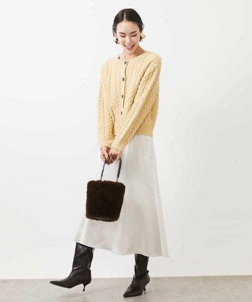 MICHEL KLEIN（ミッシェルクラン） スカート ヴィンテージサテン