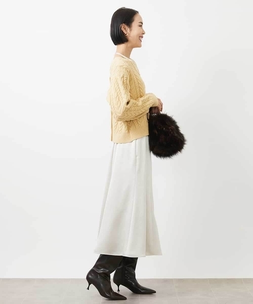 MICHEL KLEIN（ミッシェルクラン） スカート ヴィンテージサテン