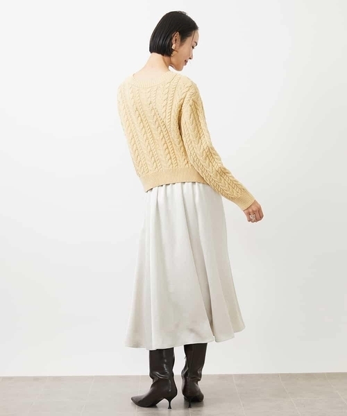 MICHEL KLEIN（ミッシェルクラン） スカート ヴィンテージサテン