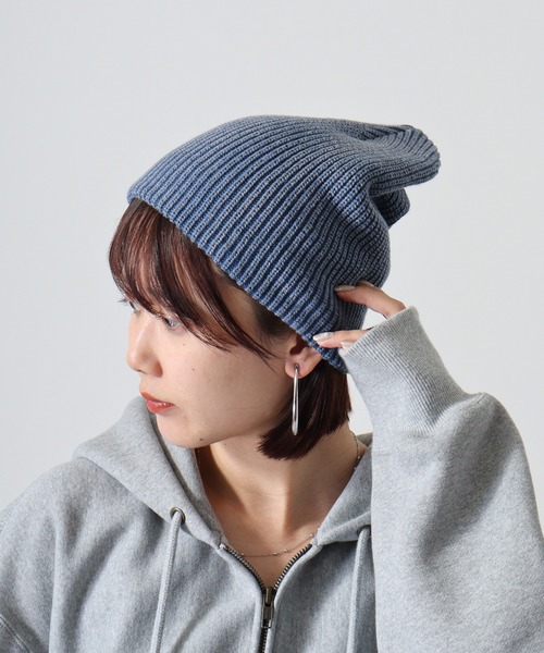 FUNALIVE ニット帽 ニットキャップ 2wayウォッシュドニット