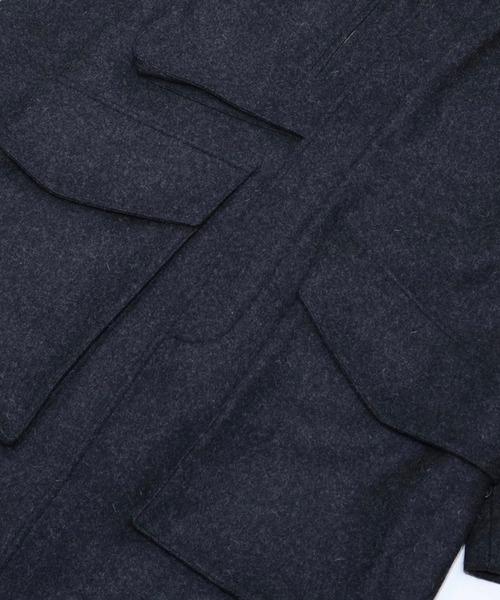 トレンチコート コート MELTON TRENCH COAT メンズの画像
