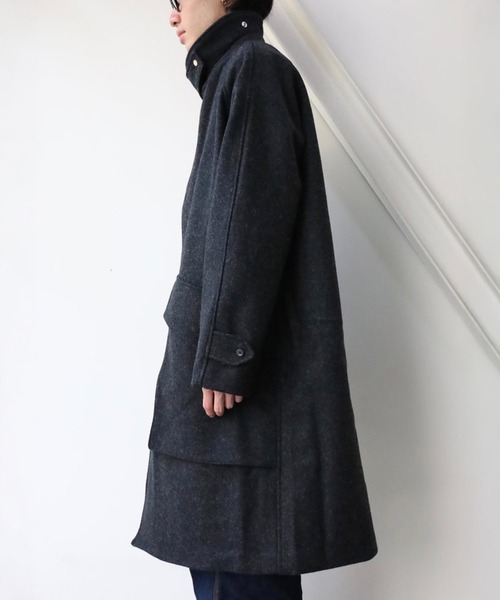 トレンチコート コート MELTON TRENCH COAT メンズの画像