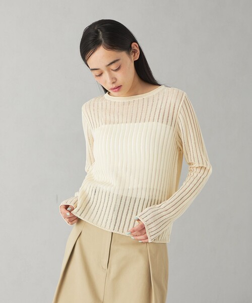 【みい】EMMEL REFINES ニットプルオーバー EMMEL REFINES ニット セーター 「EMMEL REFINES」EM ハリヌキ
